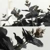 A84E-2X 20 Heads Artificial Black Eucalyptus Fake Flower Plant Wedding Party Decoration