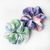 2 Pack Tie Dye Satin Hair Scrunchies Set Hair Ties Hair Band Rope Ponytail Holder Elastic Big Scrunchie Hair Accessories