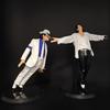 Classic Character Jackson-Michael Action Figure Collectible Model Statue Moonwalk Dancing Pose White Suit Home Desktop Decor Toy