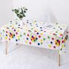 Plastic Disposable Tablecloth Thickened Table Covers Birthday Tablecloth  Happy Birthday Star