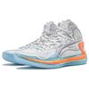 Li Ning Liren 4 Manuscript Cushioning Slip Resistant Abrasion Resistant Mid Top Basketball Shoes Unisex Light Lime ABAT095-4