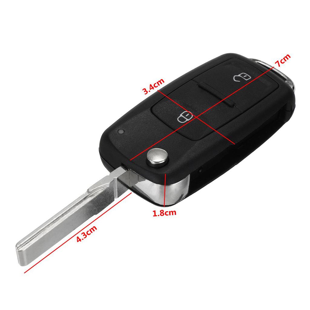 '07-'09 '06-'09 NEW 2 BUTTON REMOTE FLIP KEY FOB for VW TRANSPORTER T5 POLO '07-'09 '06-'09 NEW 2 BUTTON REMOTE FLIP KEY FOB for VW TRANSPORTER T5 POLO