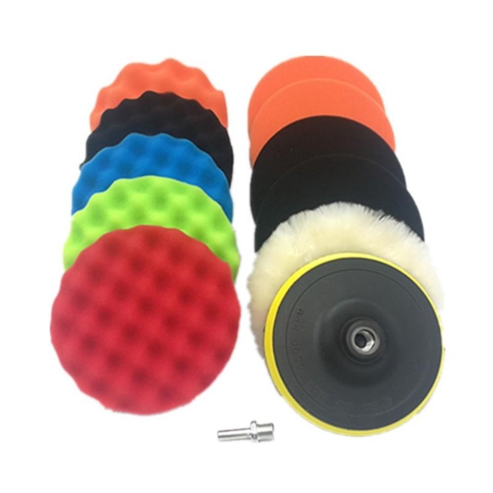 12PCS Universal Buffing Pad Kit Reusable Drill Buffing Pad New Polishing Pads Kit Car Polishing