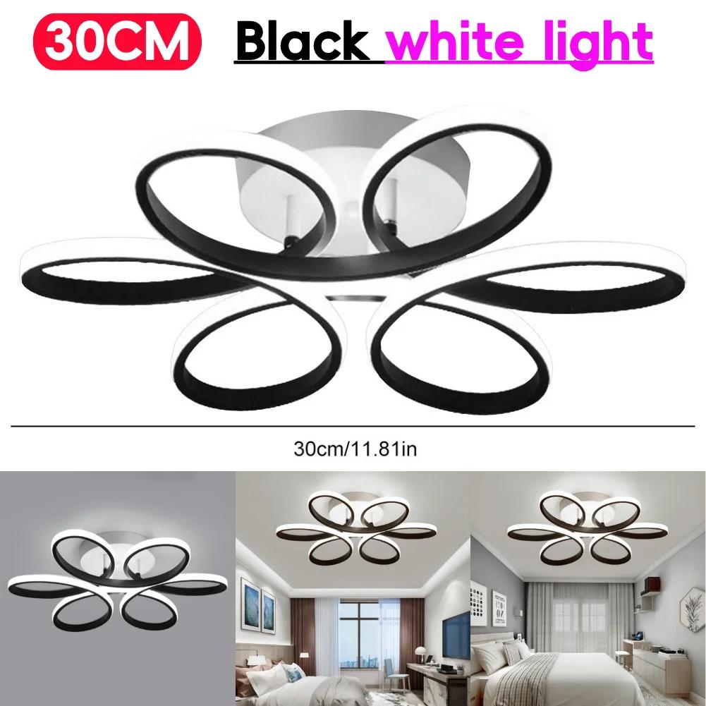 Haushalt LED Kronleuchter 12W Moderner Stil Deckenleuchte Drei Farben Blumendesign Deckenleuchten Superhell Heimdekor Leuchte