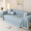 Nordic Sofa Cover Throw Blankets Living Room Modern Solid Color Cool Ice Silk Camping Picnic Blanket Cover