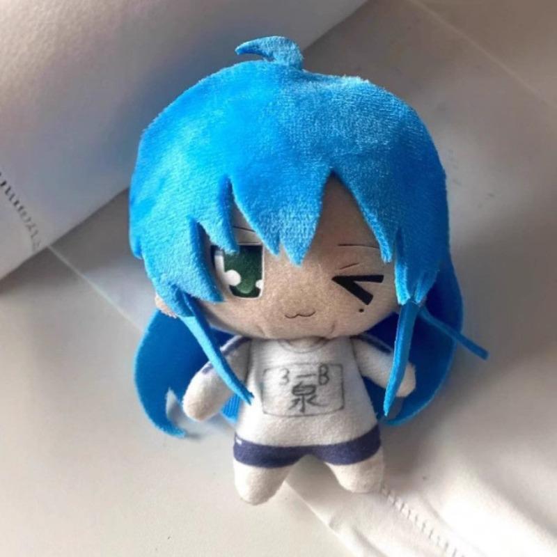 New Cute Lucky Star Izumi Konata Plush Toy Cute Anime Character Soft Stuffed Doll with Gym Uniform for Fans Collectors Birthday Gift Home Desk Decor