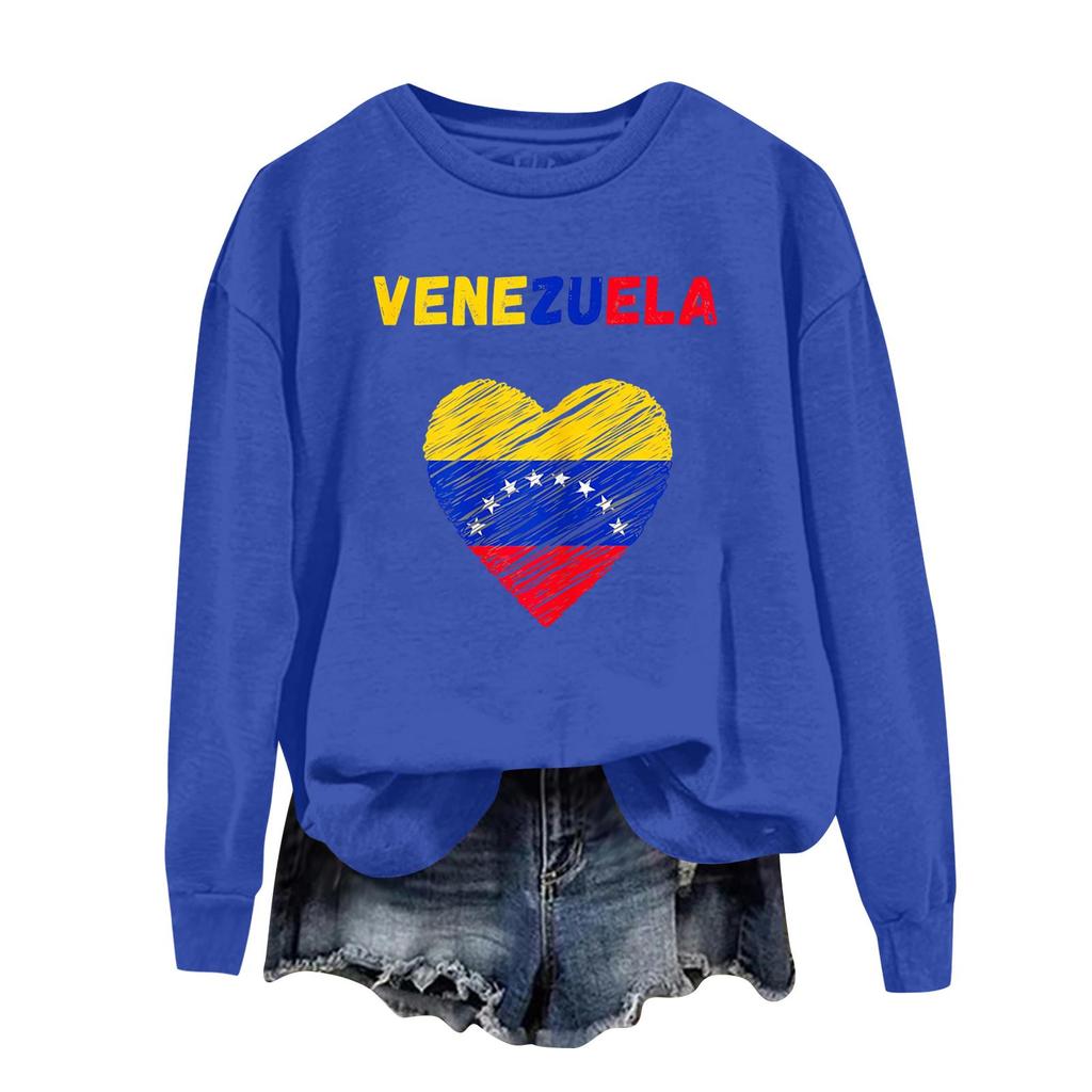 Damen bedruckter lässiger Sport-Kapuzenpullover mit langen Ärmeln und rundem Ausschnitt