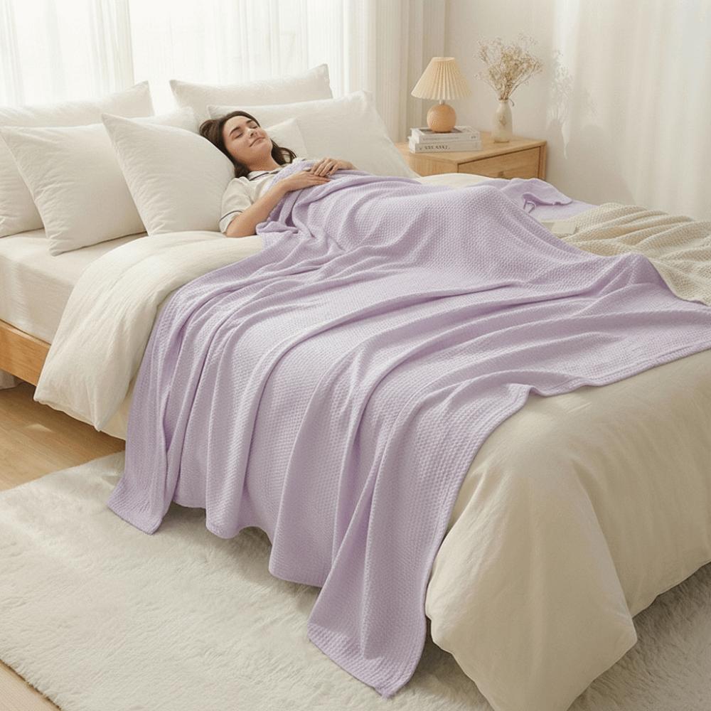 Bamboo Fiber Air-Conditioning Comforters Thin Summer Quilt Simple Summer Cooling Blanket  Bedroom