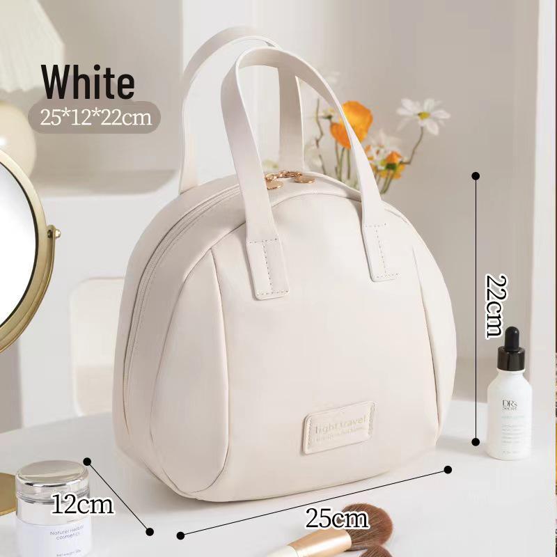 Tragbare Muschel-Kosmetik- und Toilettenartikel-Tasche - Große Kapazität für Reise- und Hautpflege-Aufbewahrung