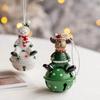 Christmas New Product Iron Art Christmas Bell Old Man Snowman Elk Bell Pendant Christmas Tree Decoration Christmases Decorations