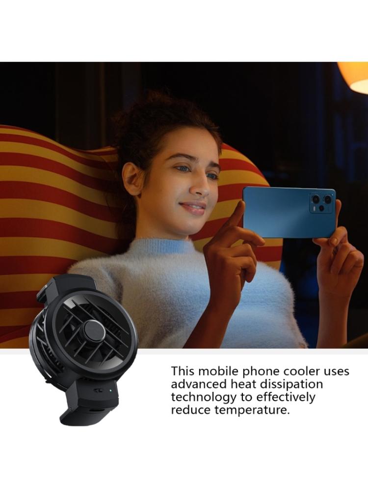 Cellphone Radiator Cooling Fan Semiconductor Heat Sink Low Noise Back Clip Type Phone Cooling System for Game Live Video