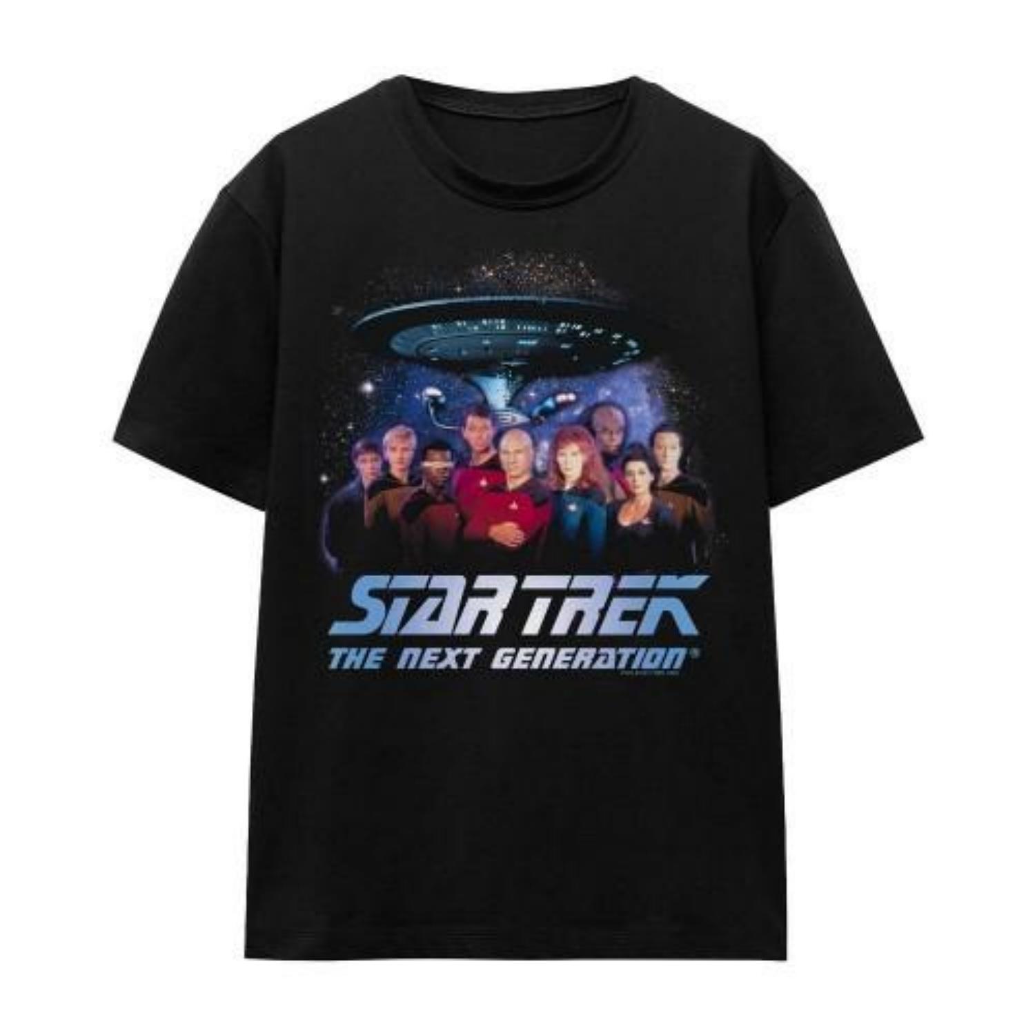 STAR TREK Unisex Adult Space Group T-Shirt S чёрный