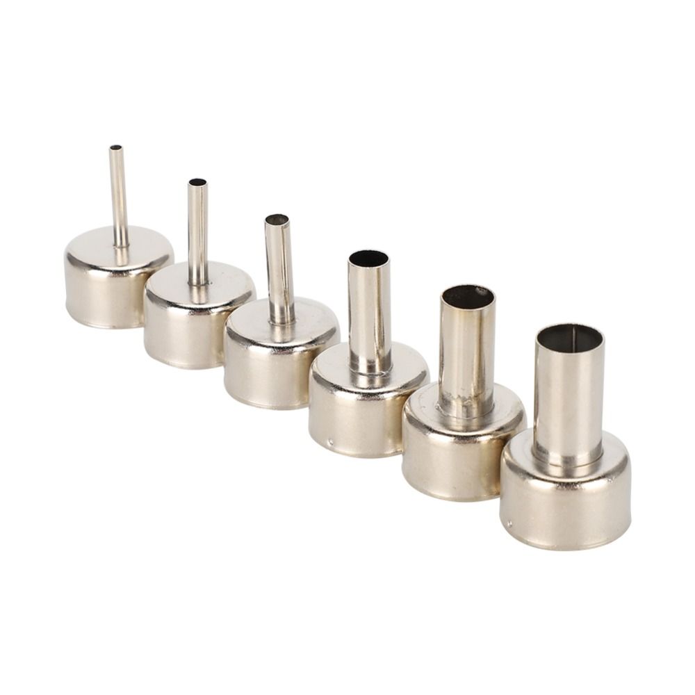 3/4/5/8/10/12mm 858D Hot Air Rework Station Nozzle High Temperature Round Nozzle Shape for SMD Rework Station Accessory