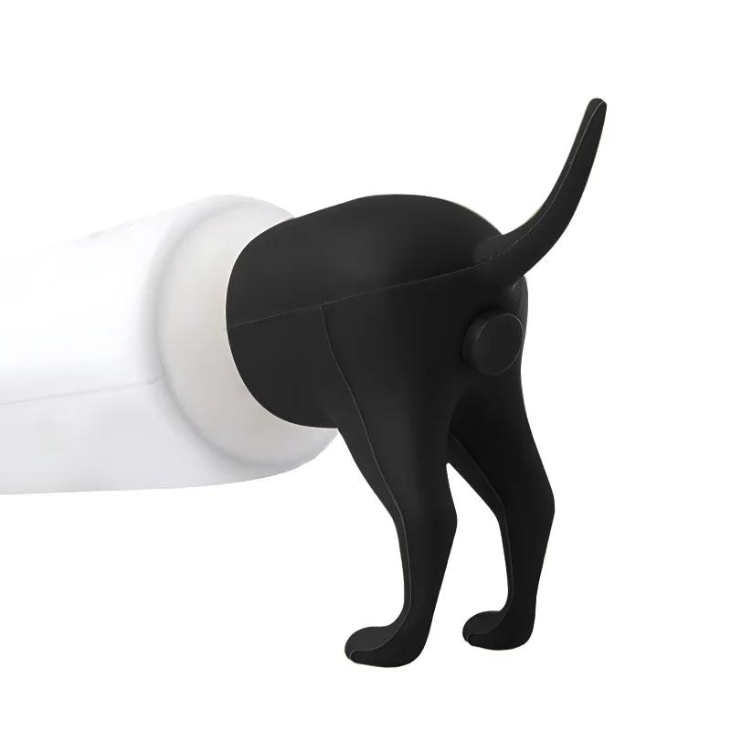 

Toothpaste Squeezer Dog Butt Toothpaste Topper Pooping Toothpaste Cap Bathroom Accessories Animal Funny Gadgets Gift For Friends чёрный