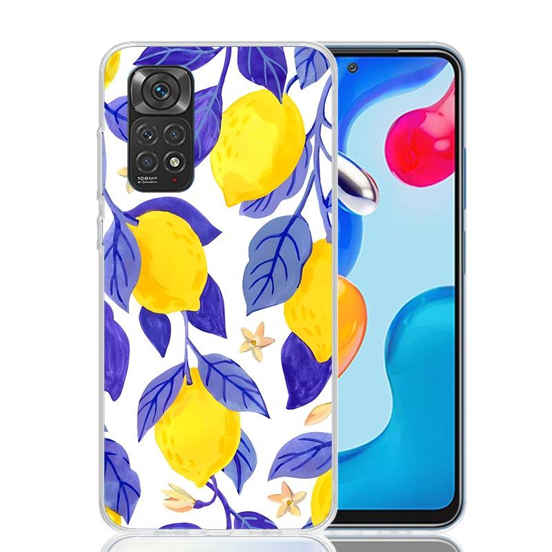 Citrus Limon Linnaeus Phone Case For Xiaomi Redmi Note 13 14 15 Pro Plus 12S 12 14S 11S 11E 10 10S 11 11T 5G 4G Cover Coque Redm
