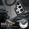 For Samsung Galaxy S25/S24 Ultra/S25 Plus Case with 360° Rotatable Magnetic Ring[Compatible with Magnetic][Invisible Kickstand]