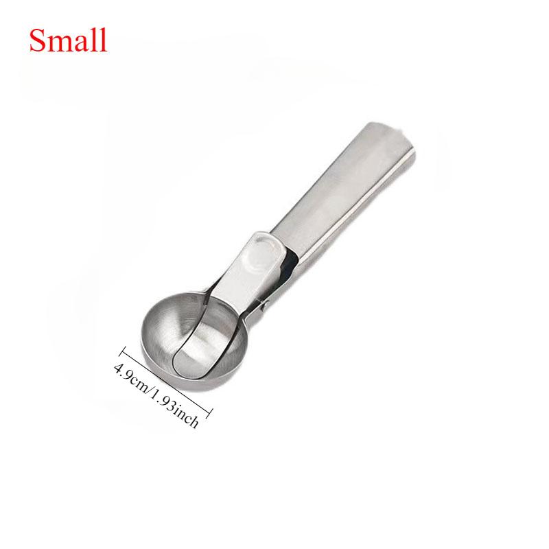 Stainless Steel Ice Cream Scoop Multifunctional Dual-Purpose Fruit Scoops Ice Cream Scoop Cookie Dough Spoon Potato Digging Ball