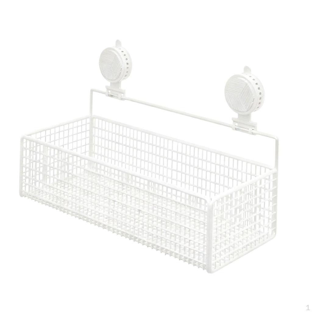 Organizer Shelf Multipurpose Suction Cup Shampoo Storage Holder Wall Mounted Rack for Shower