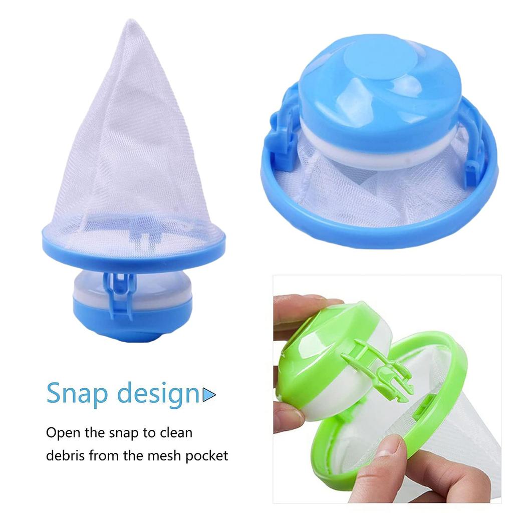 Washing Machine Filter Mesh Bag Hair Filter Net Pouch Reusable Washing Machine Floating Mesh Bag Hair Filtering Mesh