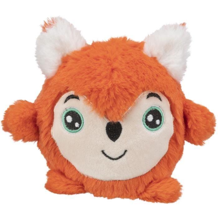 Jouet Peluche - Trixie - Renard Rond - Orange - Lot De 2 - Doux Et Résistant
