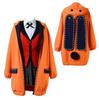 2021 Newest Anime Kakegurui Compulsive Gambler Cosplay Costume Runa Yomozuki Cosplay Yellow Hoodie Coat Jacket