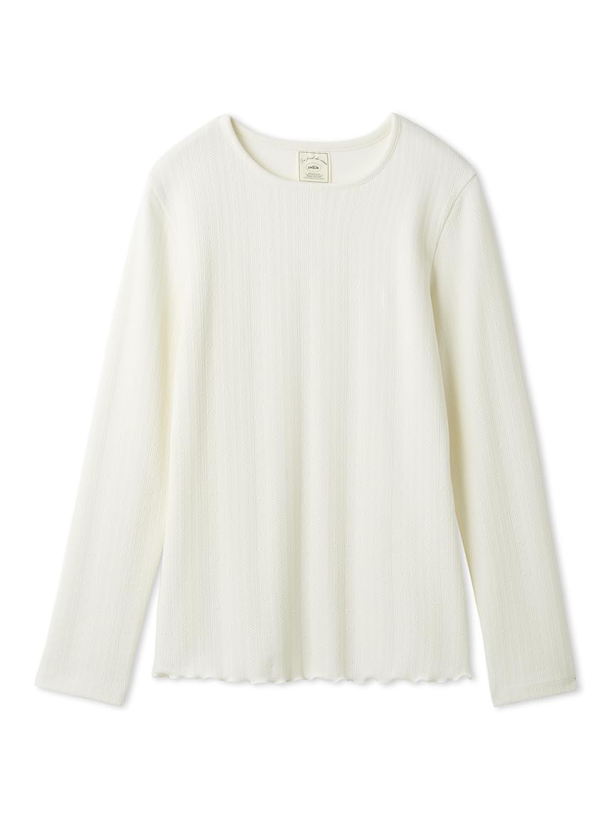 

jacquard long PWCT255297CRMF Heart-shaped T-shirt