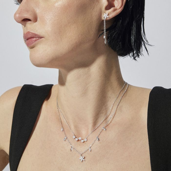 Collier - Luxenter - Rani - Argent 925 - Zircons brillants - Plaqué rhodium