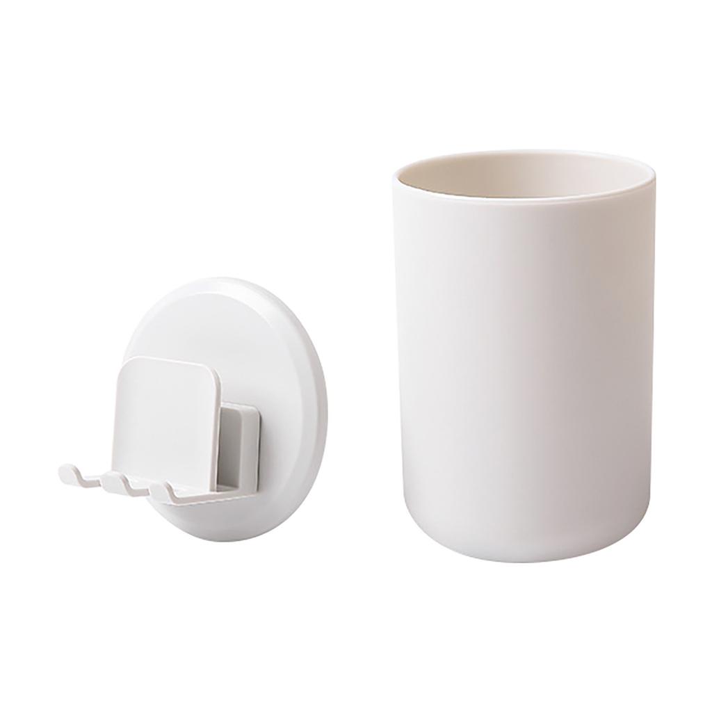 Mouthwash Cup Toothbrush Storage Household Washbasin Free Punching Rack Bathroom Supplies