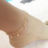 Fashion and Elegant Temperament Ankle Jewelry Women's Direct Supply, Simple Flash Diamond Rhinestone Pendant Anklet