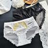 Lady Summer Pure Desire SEXY LACE Hollow Eyelash Model Ice Silk Mesh Gauze Briefs