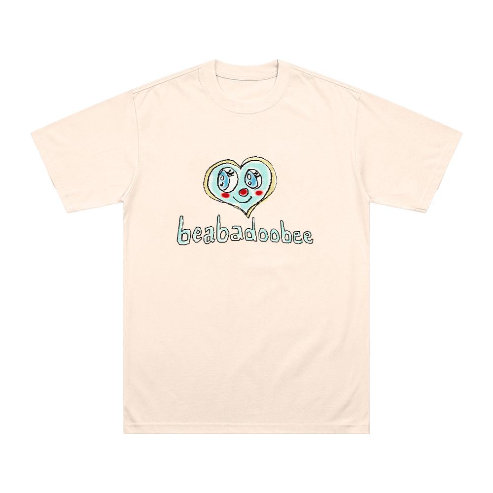 T-shirt Beabadoobee Heart Eyes pour homme et femme, style hip-hop, pop, décontracté, en coton, manches courtes, coupe ample, streetwear
