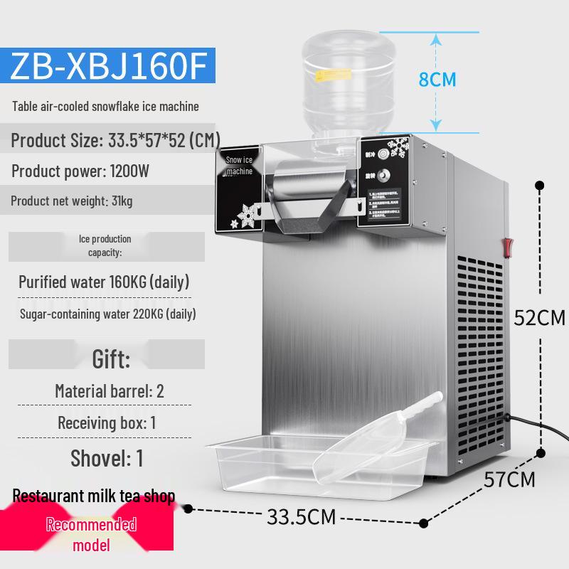 Korean Style Automatic Snow Ice Maker – Commercial Cotton Ice Machine for Desserts