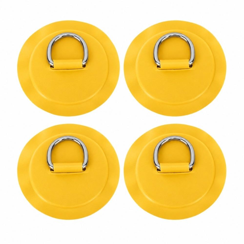 4PCS Lightweight D Ring Patch Round Kayak D Ring Portable Inflatable Boat D Ring for Kayak