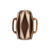 Coach Darcie 26 Logo Color Block Coated Canvas And Leather Shoulder Crossbody Tote Bag Medium Women handbags Khaki CS553-IMWQ4