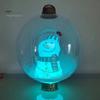 24" Inflatable Christmas Ball with LED Light Outdoor Blow Up PVC Ball Decorations with Santa/Reindeer/Snowman Figurine for Yard Pool Garden Decor