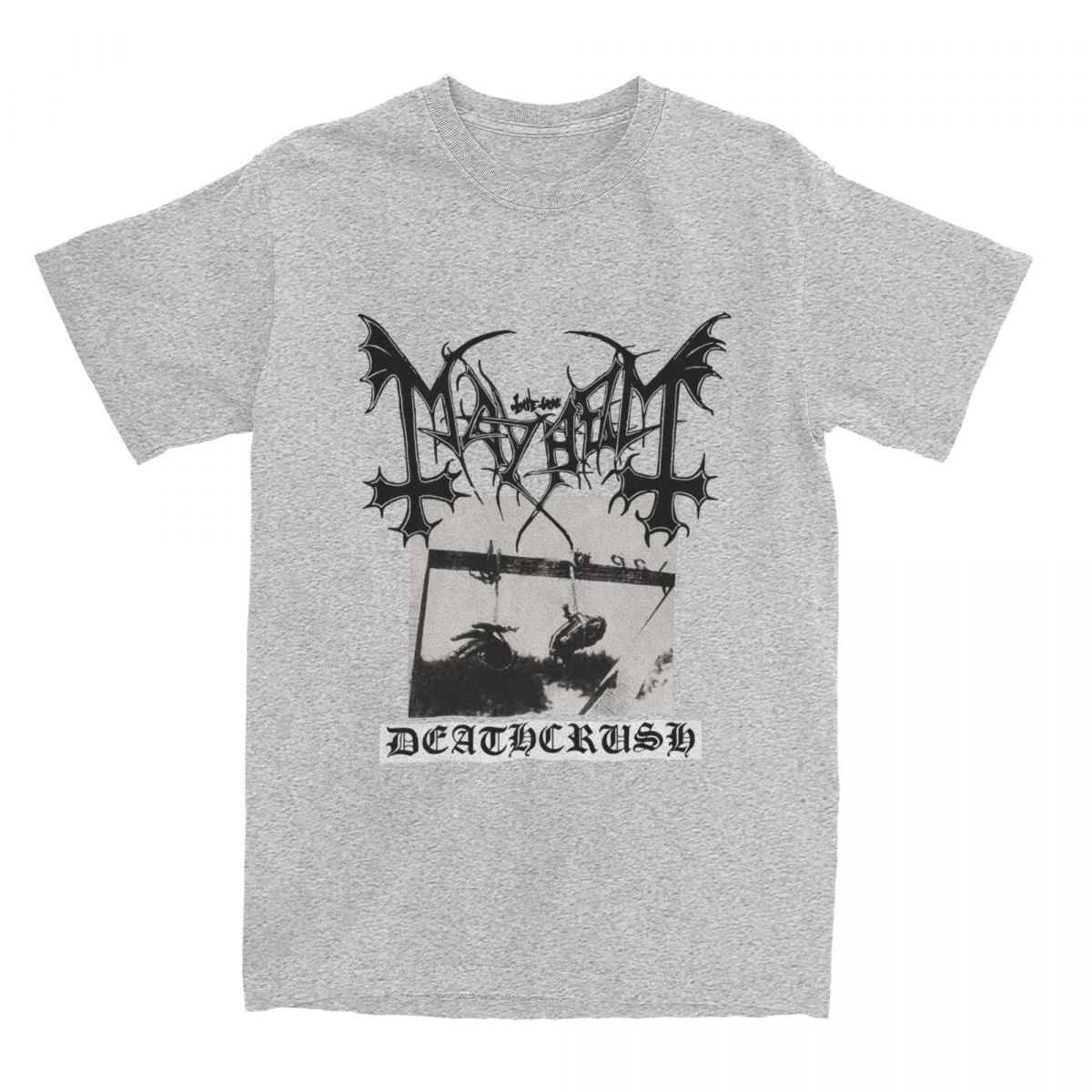 

Чоловіча Жіноча Футболка Deathcrush Mayhem Пісня Мерч Весела Вінтажна Чиста Бавовна Короткий Рукав Футболка Круглий Виріз Великий Розмір Футболка M