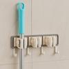 Clip Design Wall Mounted Mop Clip Plastic Broom Hook Mop Broom Organizer Rack  Household Storage