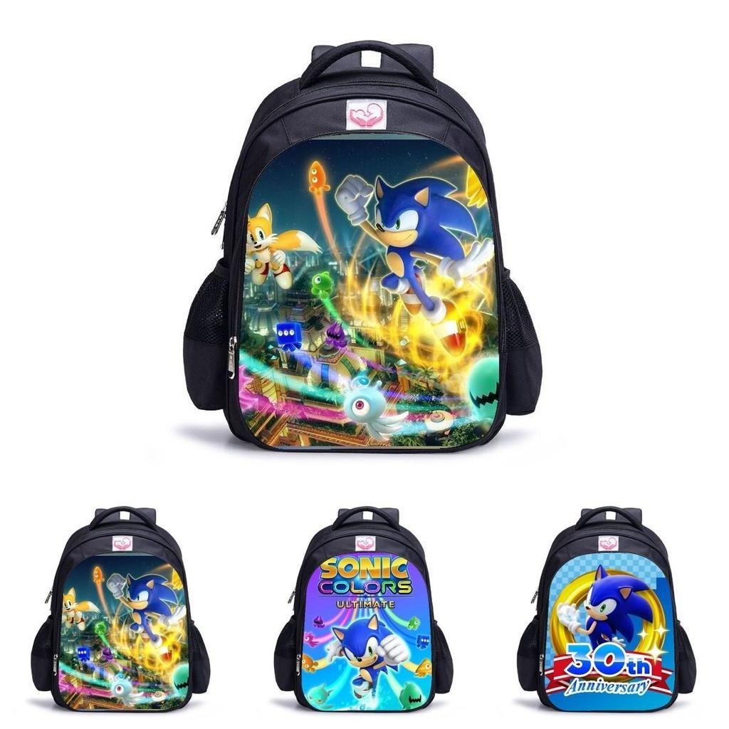 Sonic Waterproof Student Backpack With Large Capacity For Kids Outdoor Travel