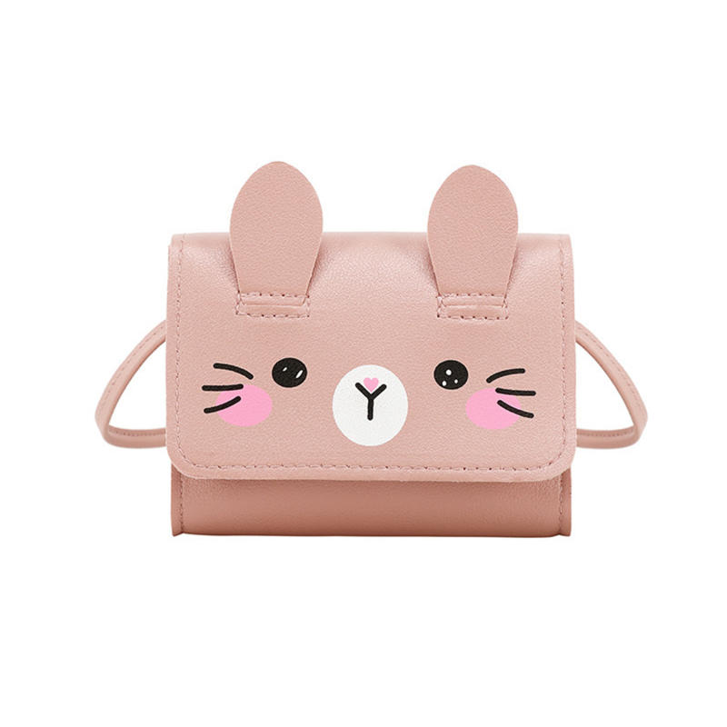Children Mini Handbags for Girls Fashion Princess Baby PU Leather Small Shoulder Crossbody Bag Cute Kids Coin Purse Wallet