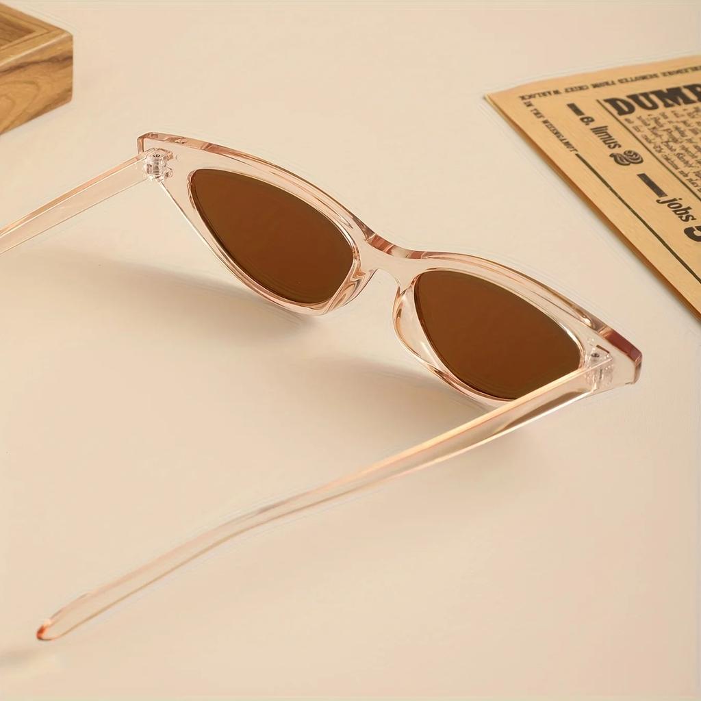 Small Frame Vintage Cat Eye Sunglasses for Women UV400 Protection Retro Sunglasses Eyewear Fashion Trendy Streetwear Accessories