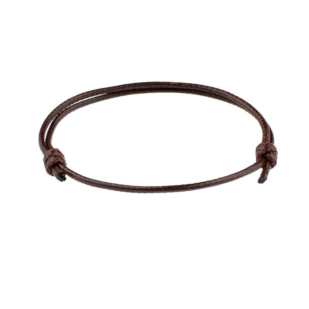 Bracelet ajustable tissé à la main en fil de cire coréen, design coloré de 1,5 mm