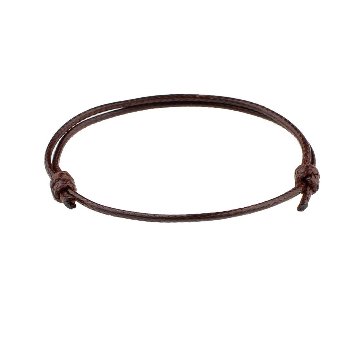 Корейский браслет из вощеной проволоки, сплетенный вручную, регулируемый, цветной дизайн 1,5 мм 1