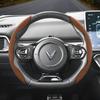 Vcxja9 Suitable for Vinfast Anti-Slip Buckle Segmented Suede Steering Wheel Cover Vf 3 5 6 7 E34 8 9 Herio Limo Green and 