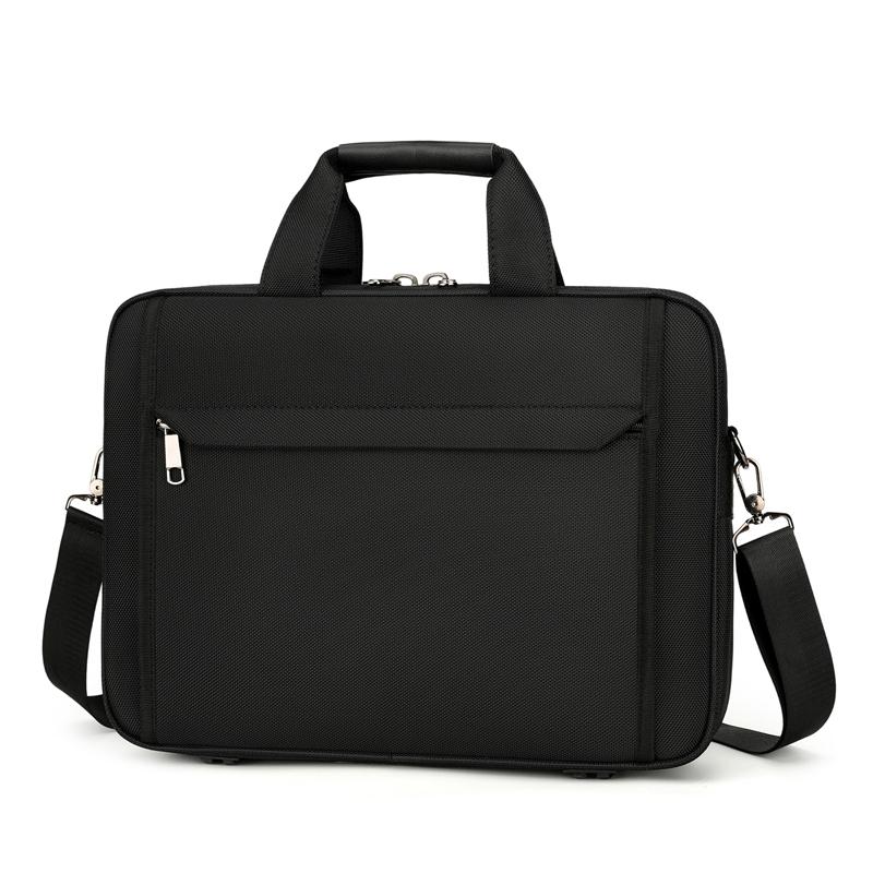 Men's shoulder bag Handbag shoulder laptop bag Large capacity Business leisure Office file bag Portable