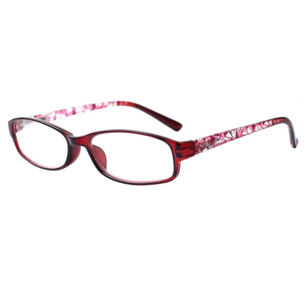 Men's and women's Trendy Print Metal Hinge Design Prescription Eyeglasses Clear And Durable Decorative Reading Eyeglasses
