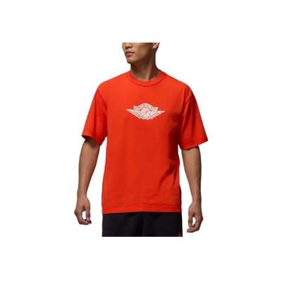 SS25 Rare Air Series Fashion Comfortable Simple Short Sleeve T-Shirt Men Tops Chile-Red Sail IB3130-673