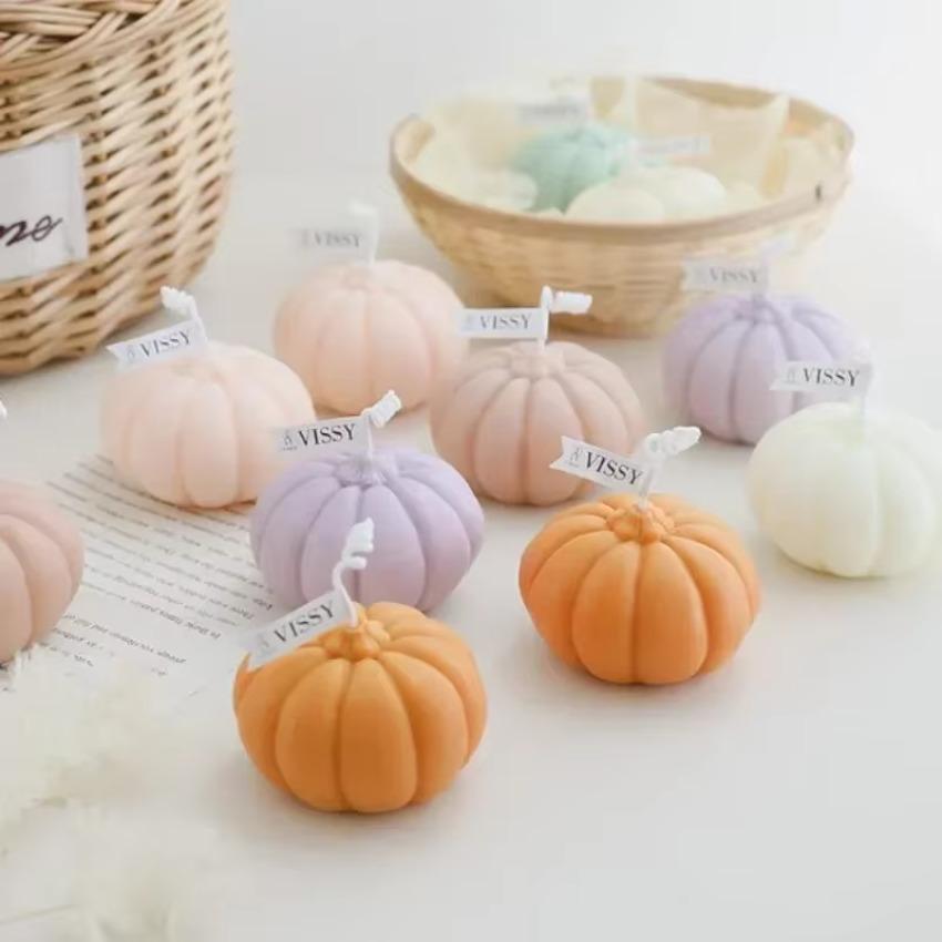 DIY Aromatherapy Candle Mold Birthday Gift Home Decoration Accessories Supplies Handmade Pumpkin Creative Molds Scented Candle