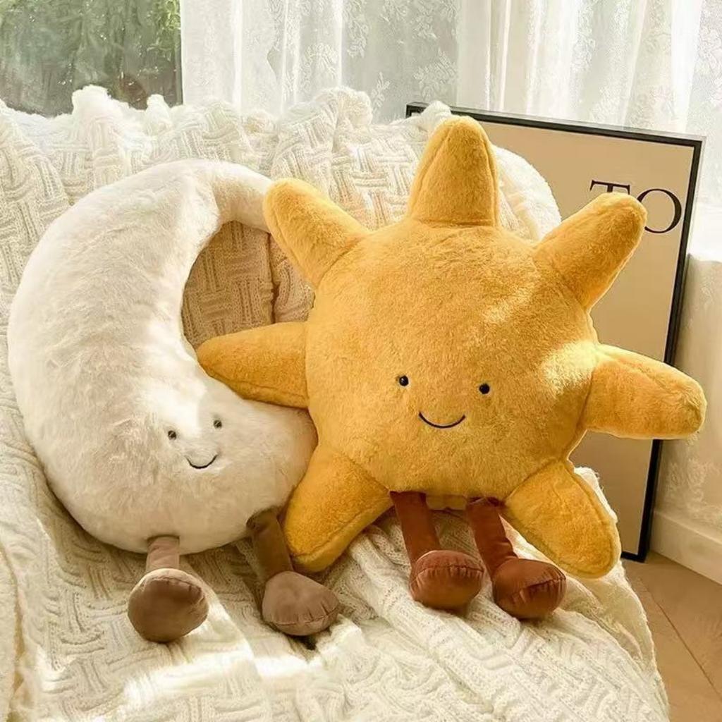 1pc 28cm/11.02in Smile Sun Plush Toys Cute Throw Pillows Sofa Cushion Dolls Decoration Pillow Dolls Gift Dolls
