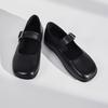 Fashion AIYUQI Mary Jane Female Shoes 2025 New Genuine Leather Shoes Women Non-slip Large Size Square Toe Buckle Ballet Flats Women
