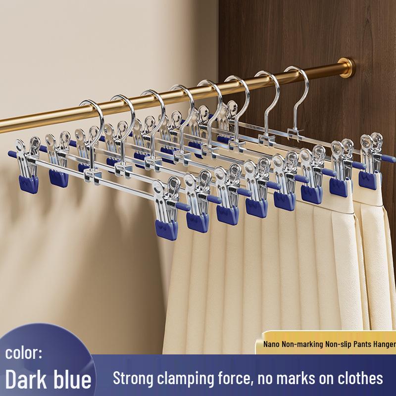 Strong No-Mark Trouser and Skirt Hanger Clips for Drying and Storage